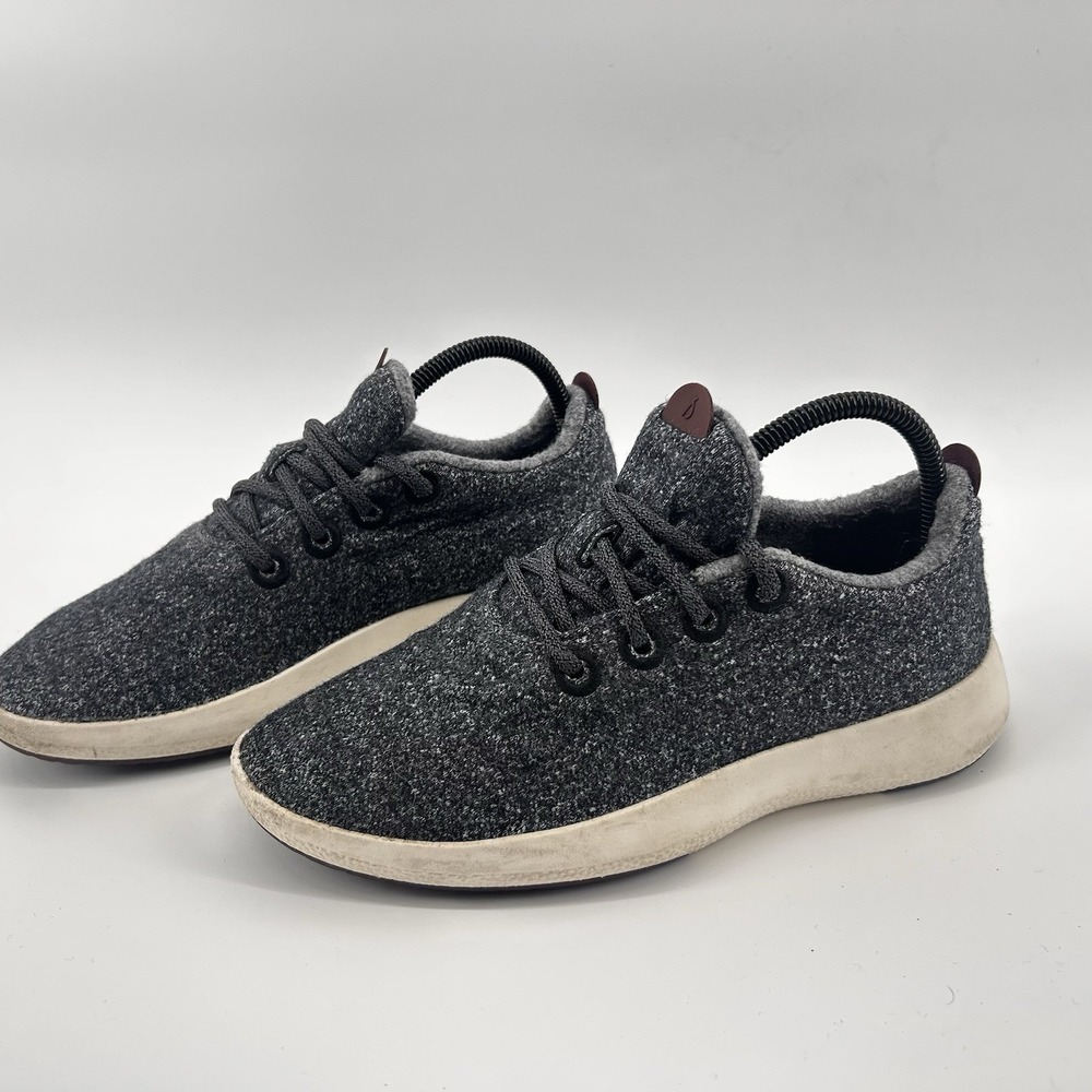 Allbirds Wool Runner Mizzles Gray Cream Soles Athletic Womens 9 Shoes Sneakers